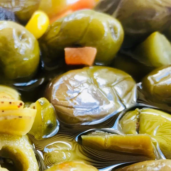 olive verdi alla giardiniera siciliana